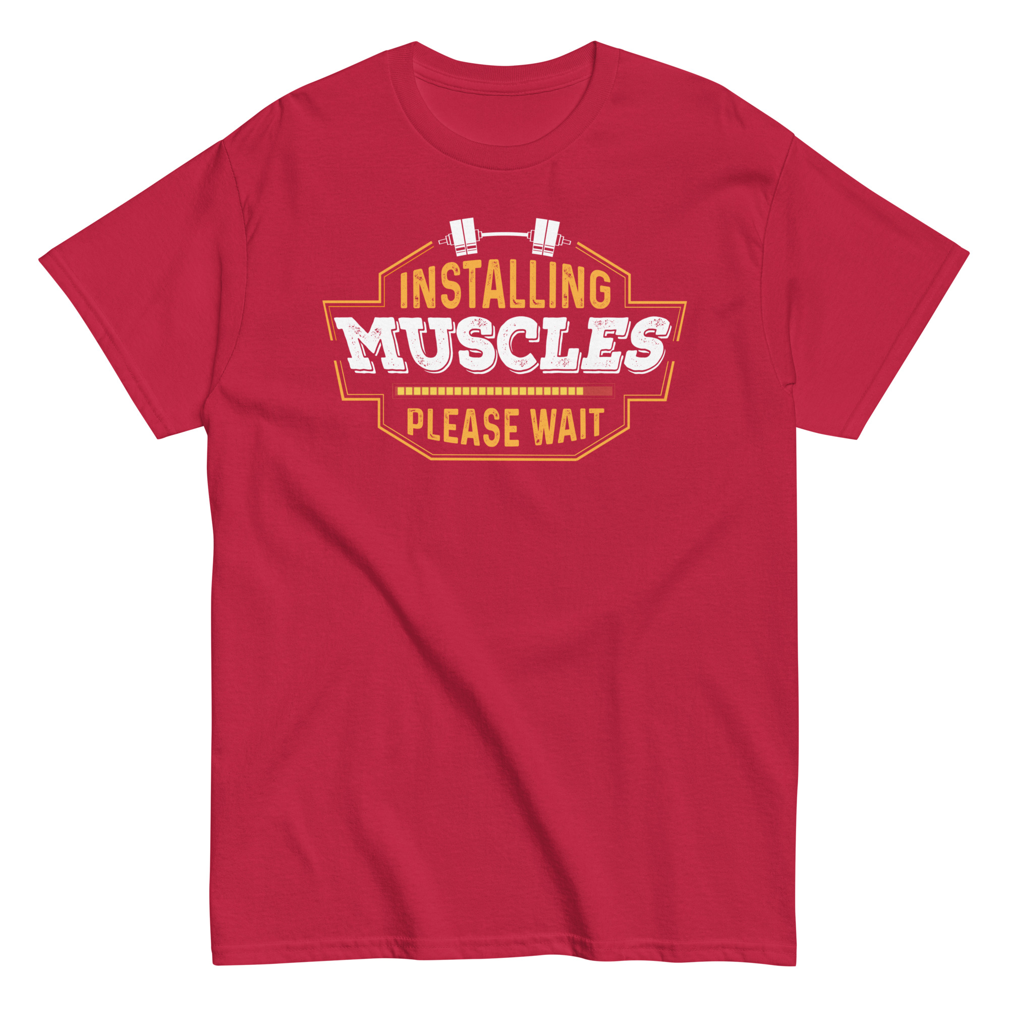 Installing Muscles Please Wait – Men’s T-shirt Gift