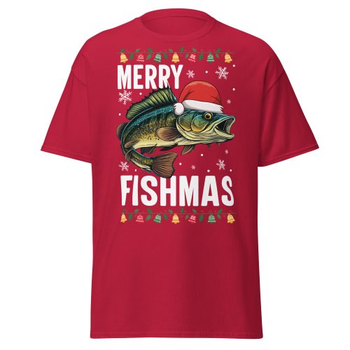 Merry Fishmas Christmas T-shirts For Men Who Fish