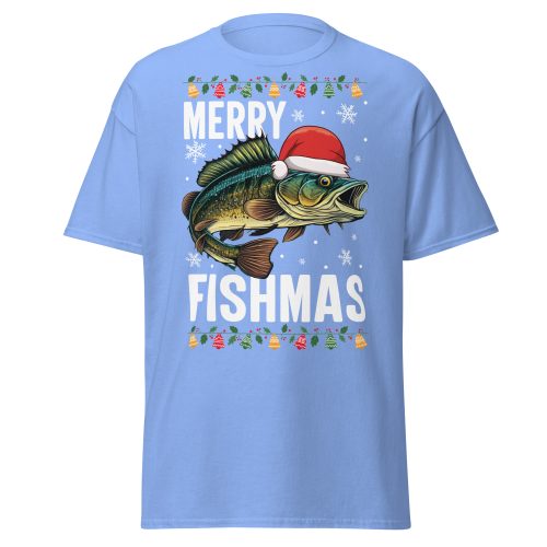 Merry Fishmas Christmas T-shirts For Men Who Fish