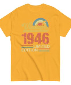 Vintage 1946 Birthday T-shirt Limited Edition Retro Gift