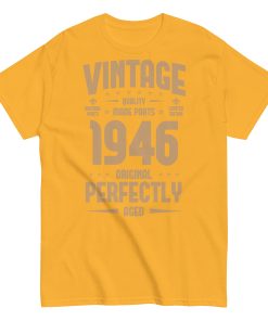 Vintage 1946 T-shirt Original Perfectly Made Birthday Gift