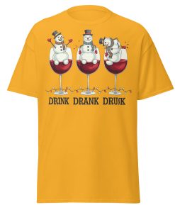 Drink Drank Drunk Funny Drinking Christmas T-shirt