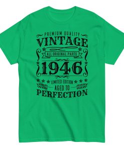 Vintage 1946 T-shirt Limited Edition Birthday Gift