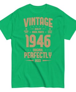 Vintage 1946 T-shirt Original Perfectly Made Birthday Gift