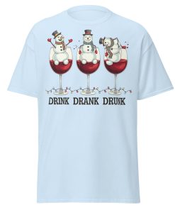 Drink Drank Drunk Funny Drinking Christmas T-shirt