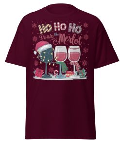 Ho Ho Ho Pour The Merlot Christmas T-shirts