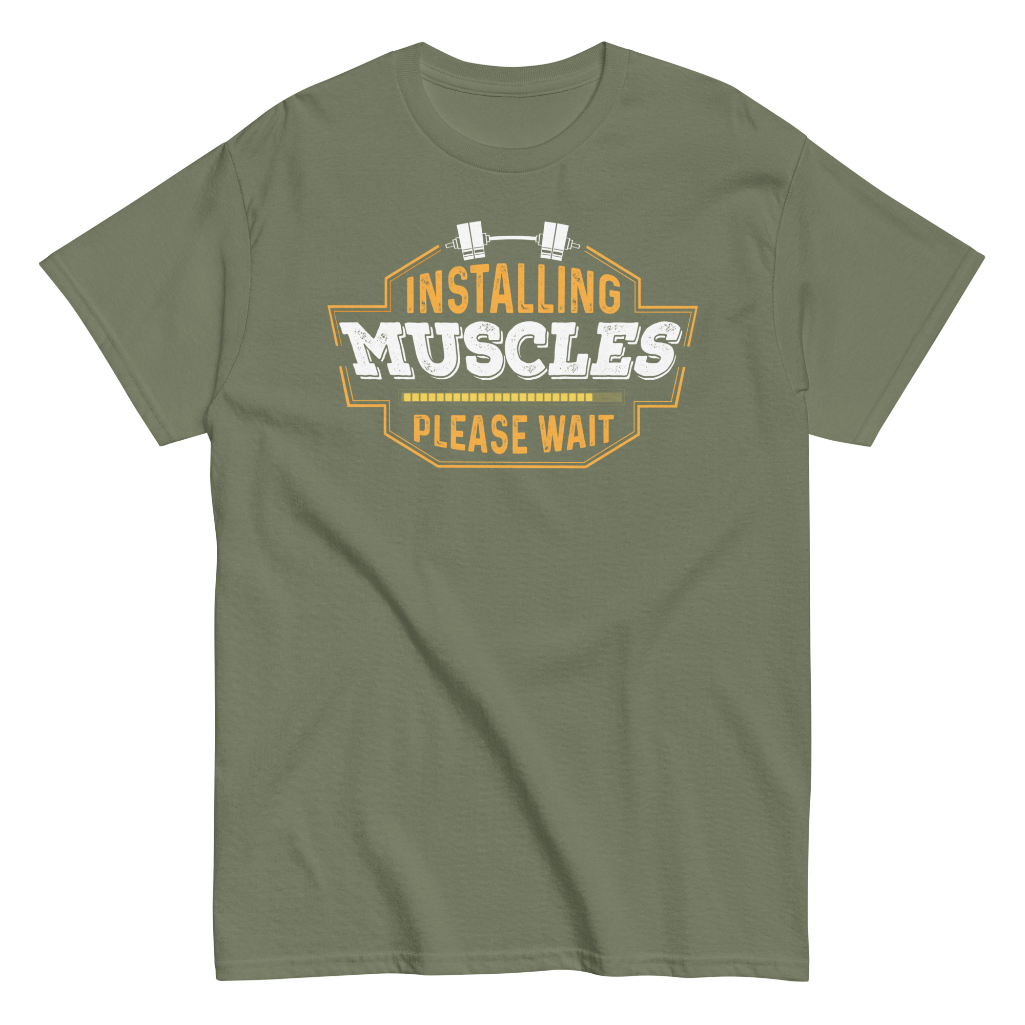 Installing Muscles Please Wait – Men’s T-shirt Gift