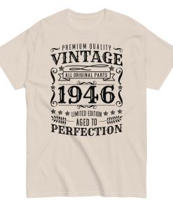 Vintage 1946 T-shirt Limited Edition Birthday Gift