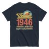 Vintage 1946 Birthday T-shirt Limited Edition Retro Gift