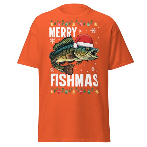 Merry Fishmas Christmas T-shirts For Men Who Fish