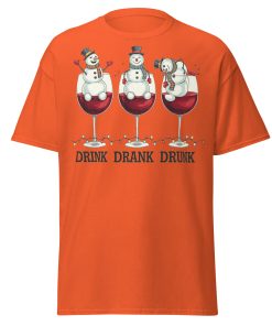 Drink Drank Drunk Funny Drinking Christmas T-shirt