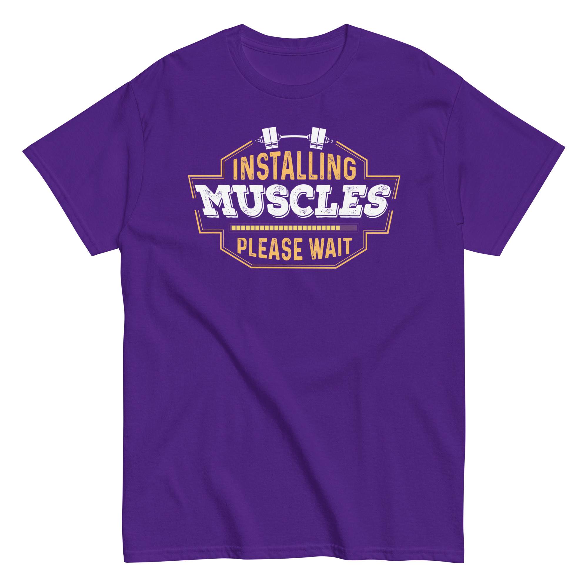 Installing Muscles Please Wait – Men’s T-shirt Gift