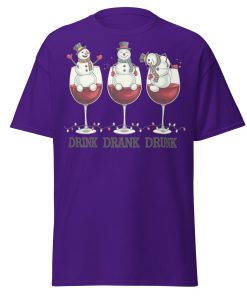 Drink Drank Drunk Funny Drinking Christmas T-shirt