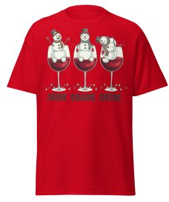 Drink Drank Drunk Funny Drinking Christmas T-shirt