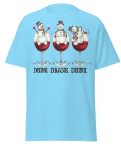 Drink Drank Drunk Funny Drinking Christmas T-shirt