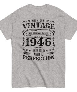 Vintage 1946 T-shirt Limited Edition Birthday Gift