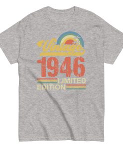 Vintage 1946 Birthday T-shirt Limited Edition Retro Gift