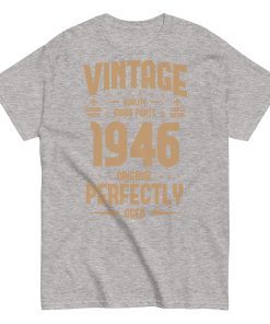 Vintage 1946 T-shirt Original Perfectly Made Birthday Gift