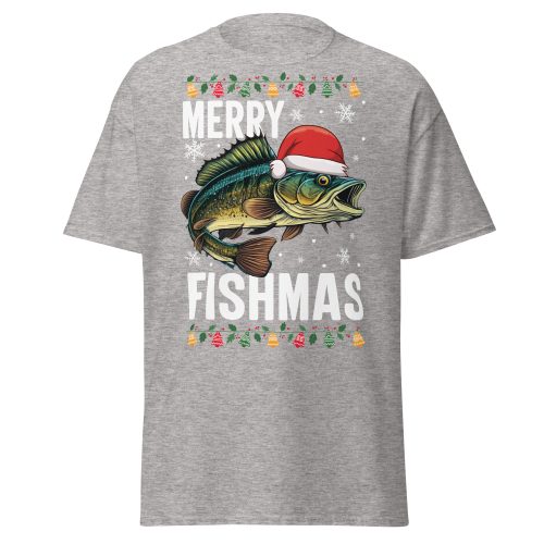 Merry Fishmas Christmas T-shirts For Men Who Fish