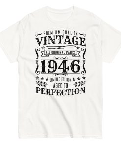 Vintage 1946 T-shirt Limited Edition Birthday Gift