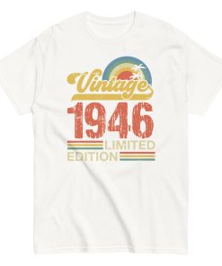 Vintage 1946 Birthday T-shirt Limited Edition Retro Gift