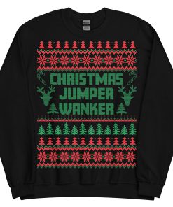 Christmas Jumper Wanker Funny Rude Christmas Jumpers