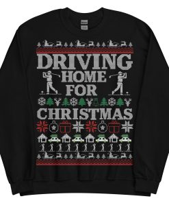 Golf Christmas Jumper Funny Driving Home For Christmas