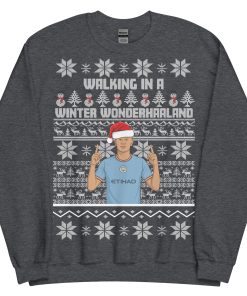 Erling Haaland Christmas Jumper Walking in a Winter Wonderhaaland