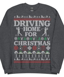 Golf Christmas Jumper Funny Driving Home For Christmas