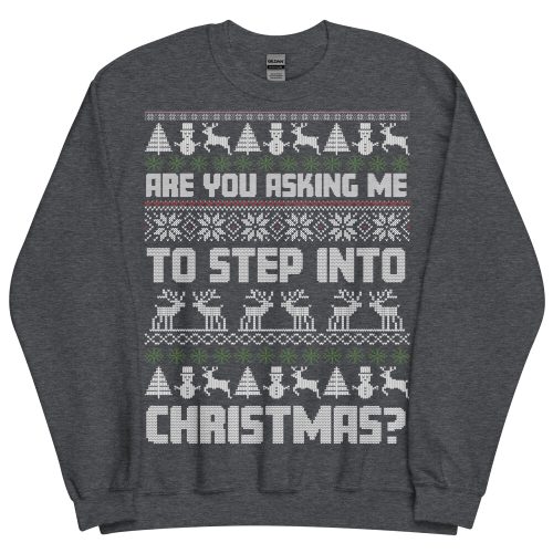 Are You Asking Me To Step Into Christmas Jumper Gavin & Stacey - Grey