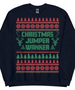 Christmas Jumper Wanker Funny Rude Christmas Jumpers