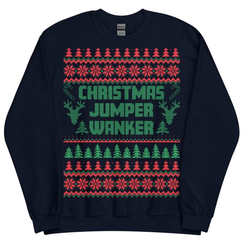 Christmas Jumper Wanker Funny Rude Christmas Jumpers