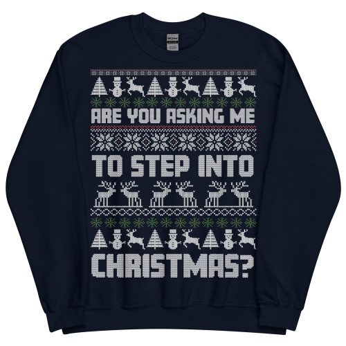 Are You Asking Me To Step Into Christmas Jumper Gavin & Stacey - Navy
