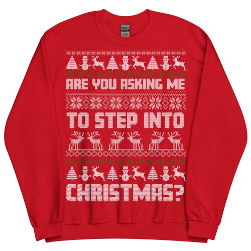 Are You Asking Me To Step Into Christmas Jumper Gavin & Stacey - Red