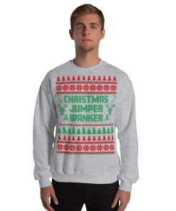 Christmas Jumper Wanker Funny Rude Christmas Jumpers