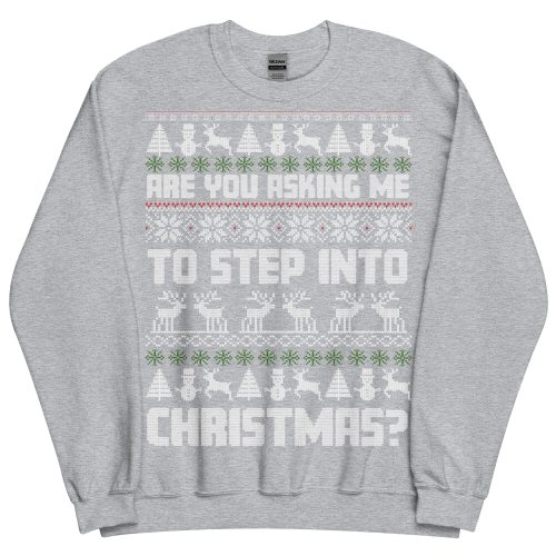 Are You Asking Me To Step Into Christmas Jumper Gavin & Stacey - Grey
