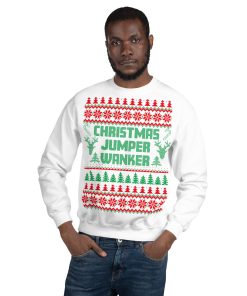 Christmas Jumper Wanker Funny Rude Christmas Jumpers