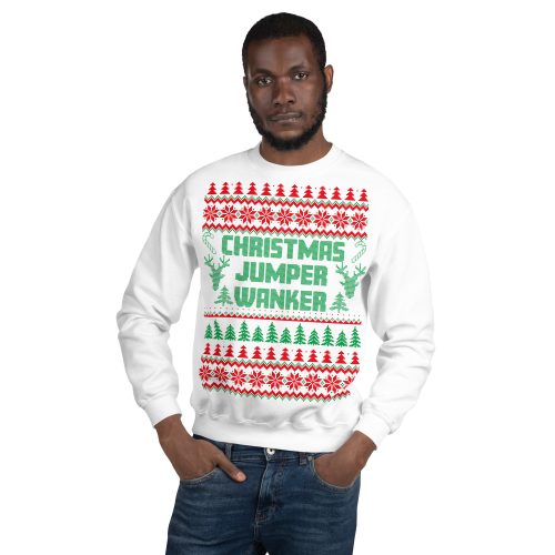 Christmas Jumper Wanker Funny Rude Christmas Jumpers