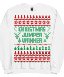 Christmas Jumper Wanker Funny Rude Christmas Jumpers
