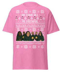 The Celebrity Traitors Christmas T-shirt Pink