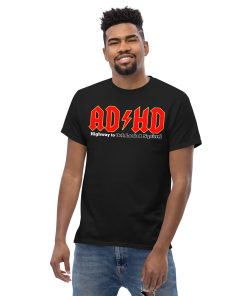 ADHD T-shirt Look A Squirrel Funny ADHD ACDC style t-shirt
