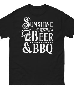 BBQ BEER & SUNSHINE T-shirt design Summer