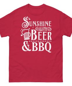 BBQ BEER & SUNSHINE T-shirt design Summer