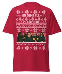 The Celebrity Traitors Christmas T-shirt Cardinal Red