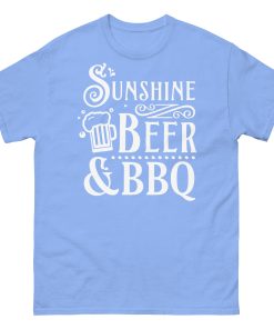 BBQ BEER & SUNSHINE T-shirt design Summer