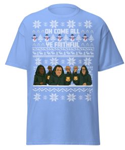 The Celebrity Traitors Christmas T-shirt Light Blue