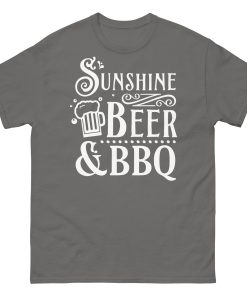 BBQ BEER & SUNSHINE T-shirt design Summer
