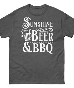 BBQ BEER & SUNSHINE T-shirt design Summer