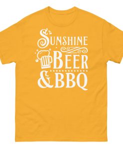 BBQ BEER & SUNSHINE T-shirt design Summer