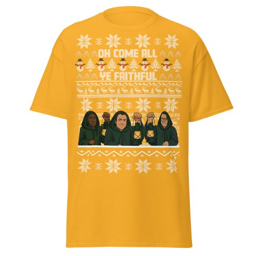 The Celebrity Traitors Christmas T-shirt Gold